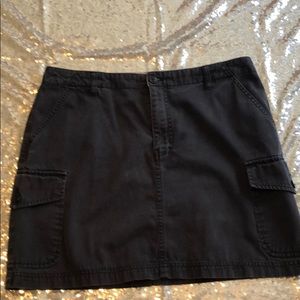 Black cargo skirt by Gap